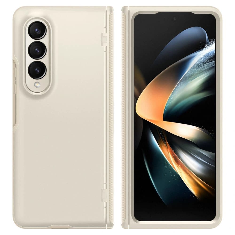 Spigen Samsung Fall Slim Rüstung Pro Galaxy Z Fold 4 Perlen Elfenbein - 8