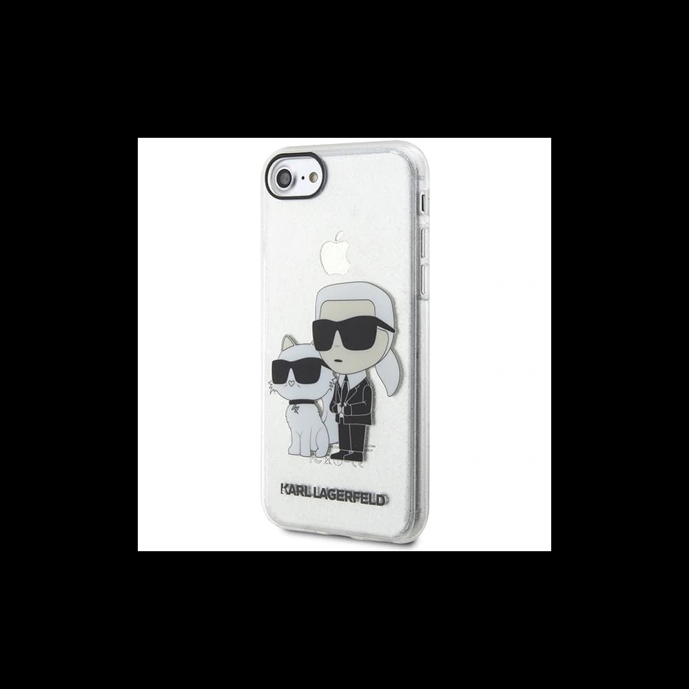 Karl Lagerfeld KLHCI8HNKCTGT Apple iPhone SE 2022/SE 2020/8/7 transparent hardcase Gliter Karl&Choupette - 2