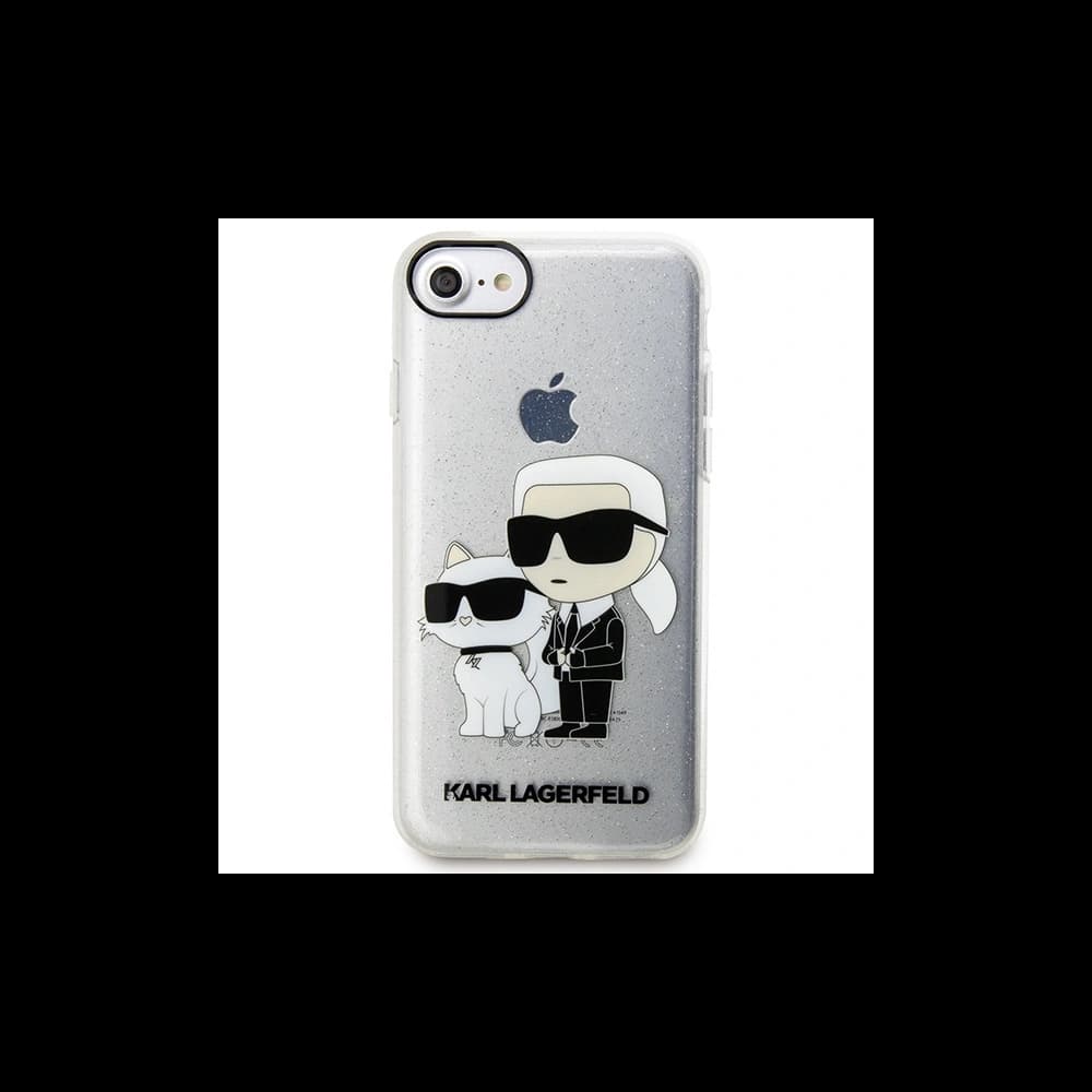 Karl Lagerfeld KLHCI8HNKCTGT Apple iPhone SE 2022/SE 2020/8/7 transparent hardcase Gliter Karl&Choupette - 5