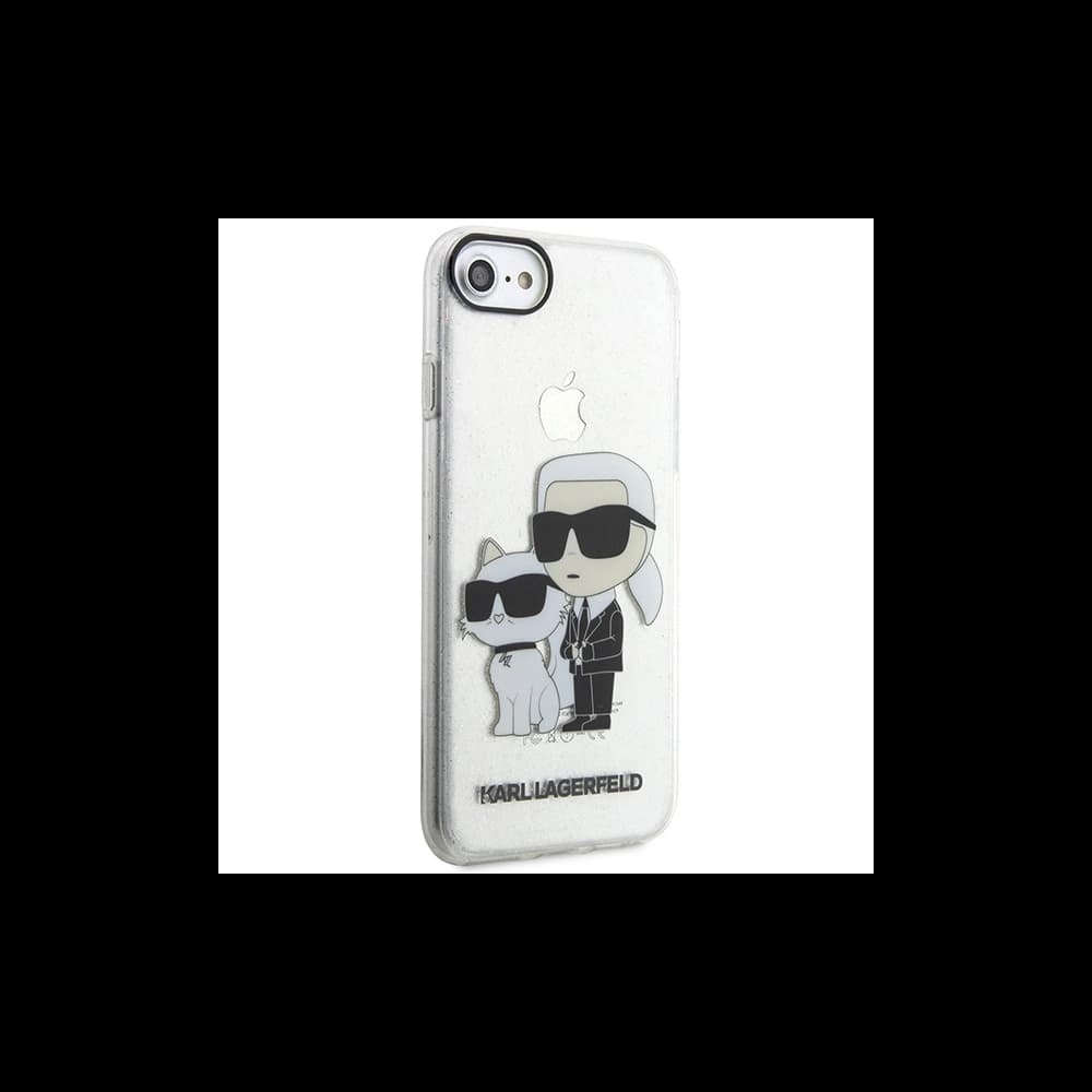 Karl Lagerfeld KLHCI8HNKCTGT Apple iPhone SE 2022/SE 2020/8/7 transparent hardcase Gliter Karl&Choupette - 6