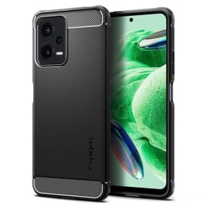 Case Spigen Rugged Armor Xiaomi Redmi Note 12/POCO X5 5G Matte Black