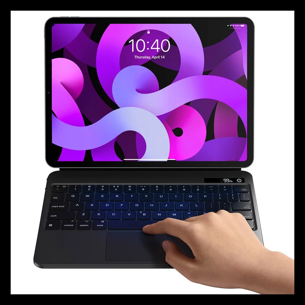 Etui Baseus Brilliance Keyboard Apple iPad Air 10.9 (4. i 5. gen)/iPad Pro 11 (1., 2. i 3. gen)/iPad 10.9 2022 (10. gen) szare - 19