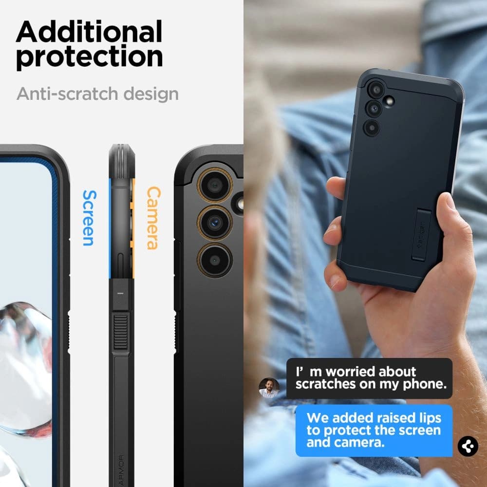 Spigen Samsung Schutzhülle Tough Armor Galaxy A34 5G Schwarz - 14