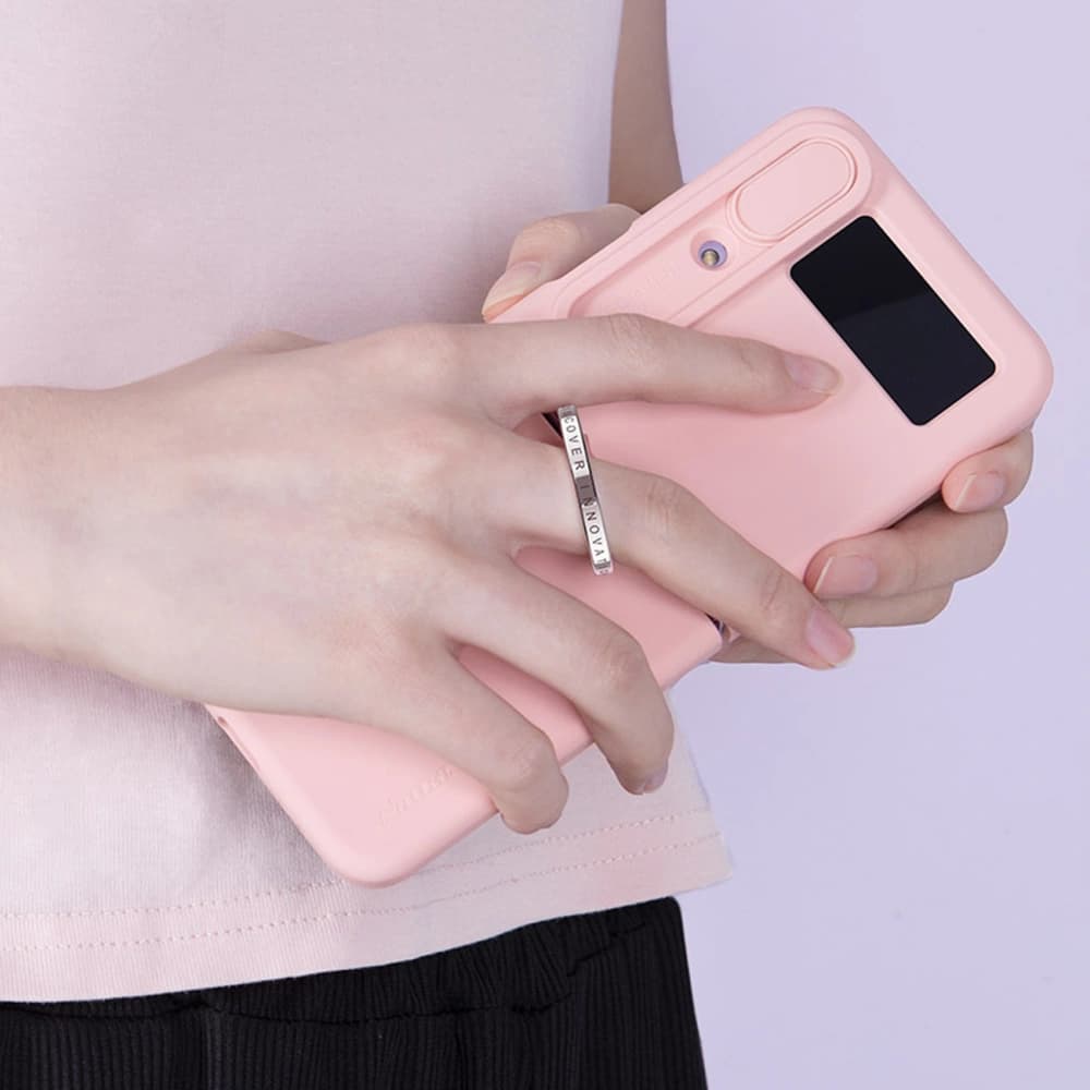 Nillkin Samsung Fall CamShield Silky Silikon Galaxy Z Flip 4 blau - 12