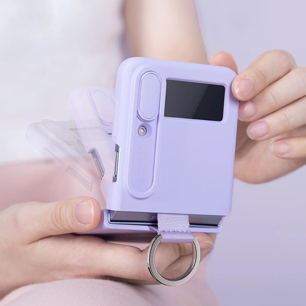 Nillkin Samsung Fall CamShield Silky Silikon Galaxy Z Flip 4 grün - 10