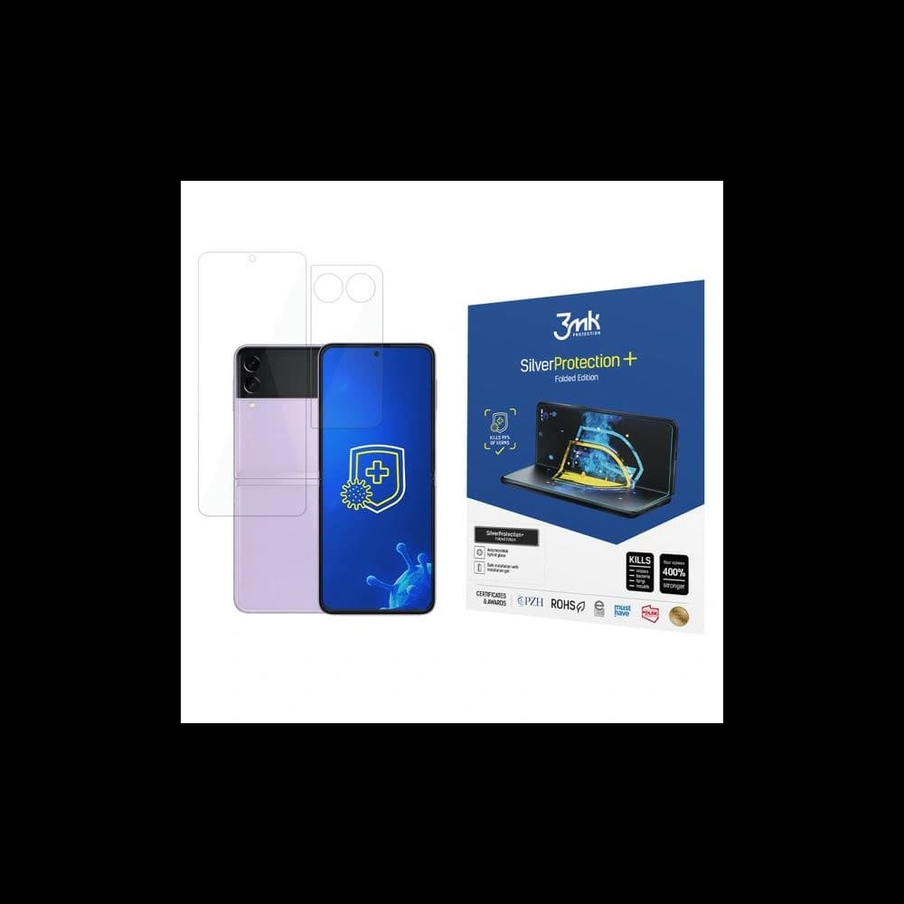 [OUTLET] Antimicrobial protection film 3MK Silver Protect+ Folded Edition Samsung Galaxy Z Flip 3 5G - 1