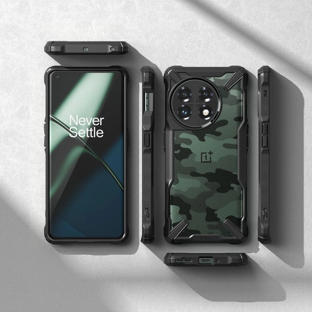 Etui Ringke Fusion-X Design OnePlus 11 5G Camo (Moro) Black - 5