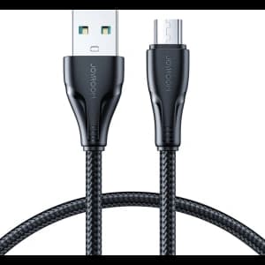 Joyroom Kabel Surpass Serie USB-A/microUSB 2.4A 1.2m schwarz