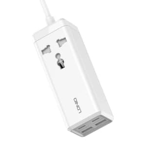 LDNIO Steckdosenleiste mit 1 AC-Steckdose SC1418, 2x USB, 2x USB-C, 2500W (weiß)