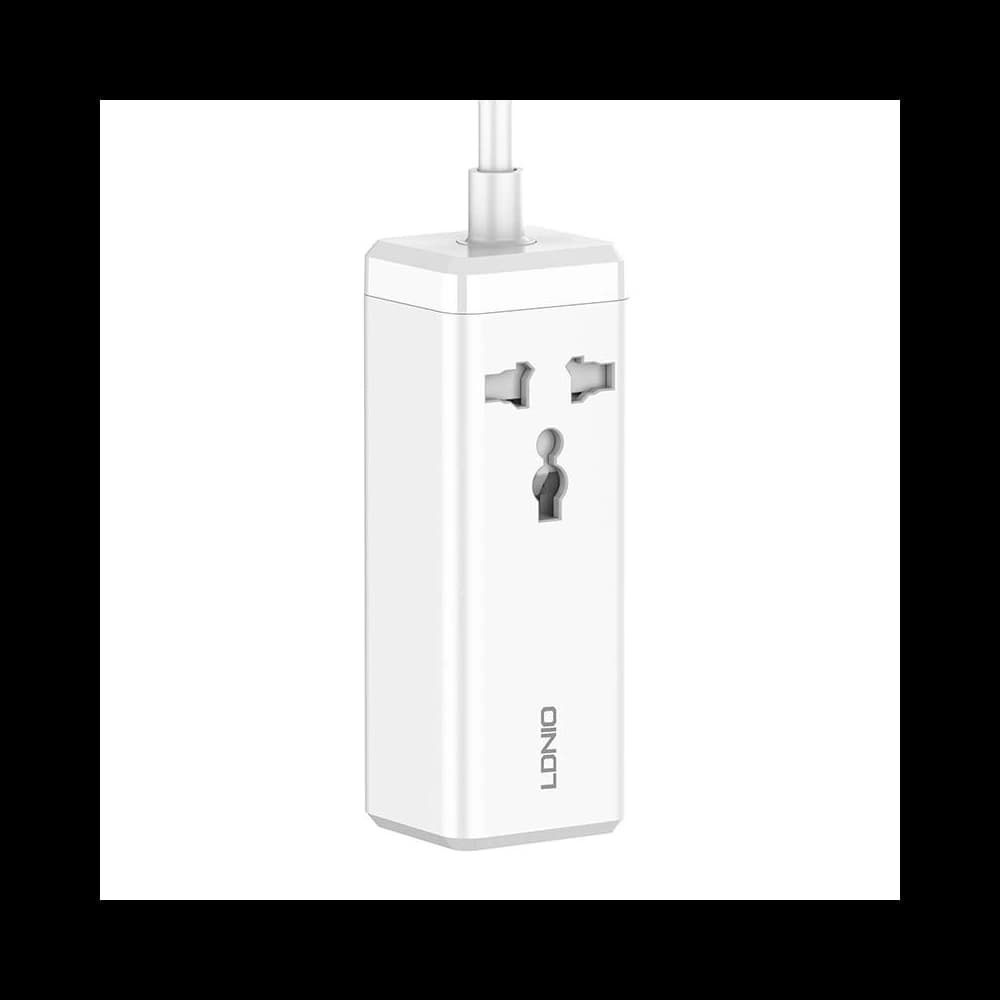 LDNIO Steckdosenleiste mit 1 AC-Steckdose SC1418, 2x USB, 2x USB-C, 2500W (weiß) - 3