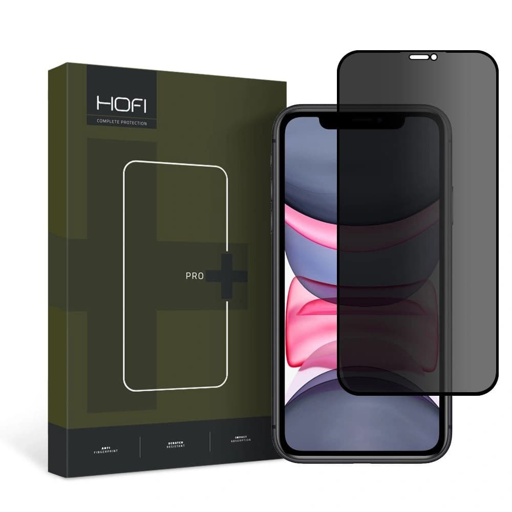 Hofi Anti Spy Glass Pro+ Apple iPhone 11/XR Privacy - 1