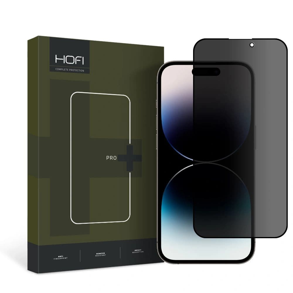 Hofi Apple Datenschutzglas Anti-Spion-Glas Pro+ iPhone 14 Pro Datenschutz - 1