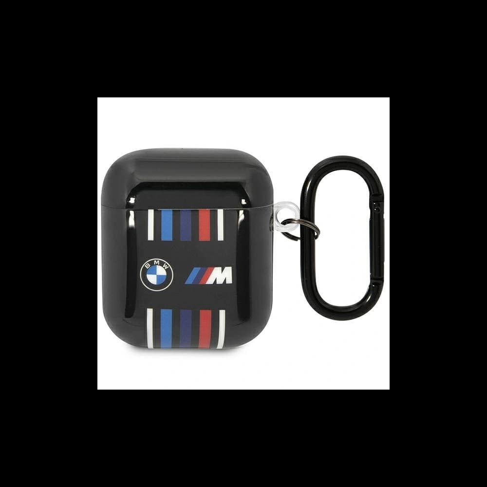 Etui BMW BMA222SWTK Apple AirPods 2/1 czarny/black Multiple Colored Lines - 1