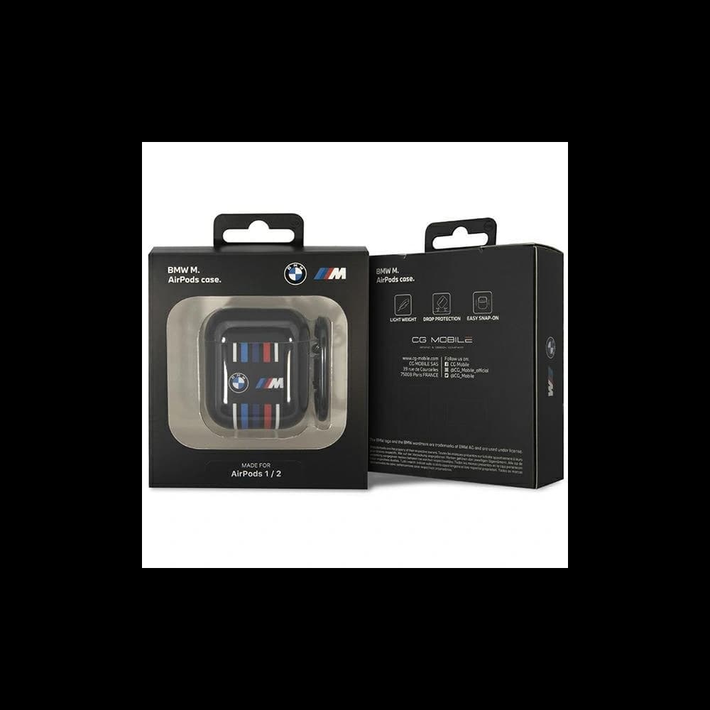 Etui BMW BMA222SWTK Apple AirPods 2/1 czarny/black Multiple Colored Lines - 3