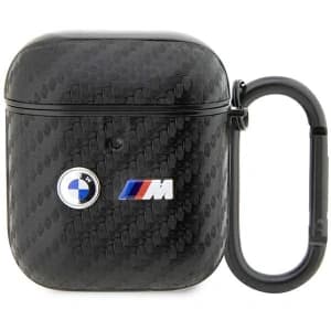 Etui BMW BMA2WMPUCA2 Apple AirPods 2/1 czarny/black Carbon Double Metal Logo