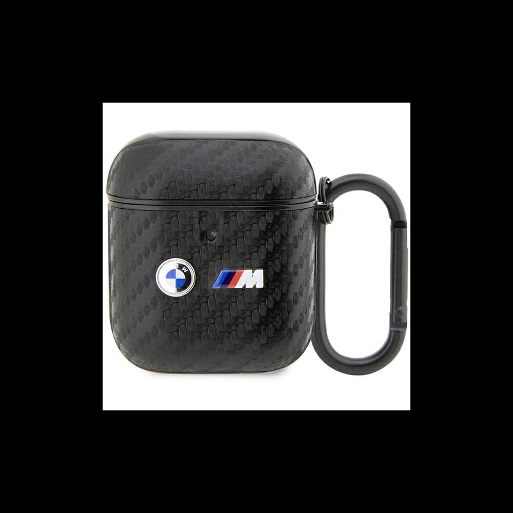 Etui BMW BMA2WMPUCA2 Apple AirPods 2/1 czarny/black Carbon Double Metal Logo - 1