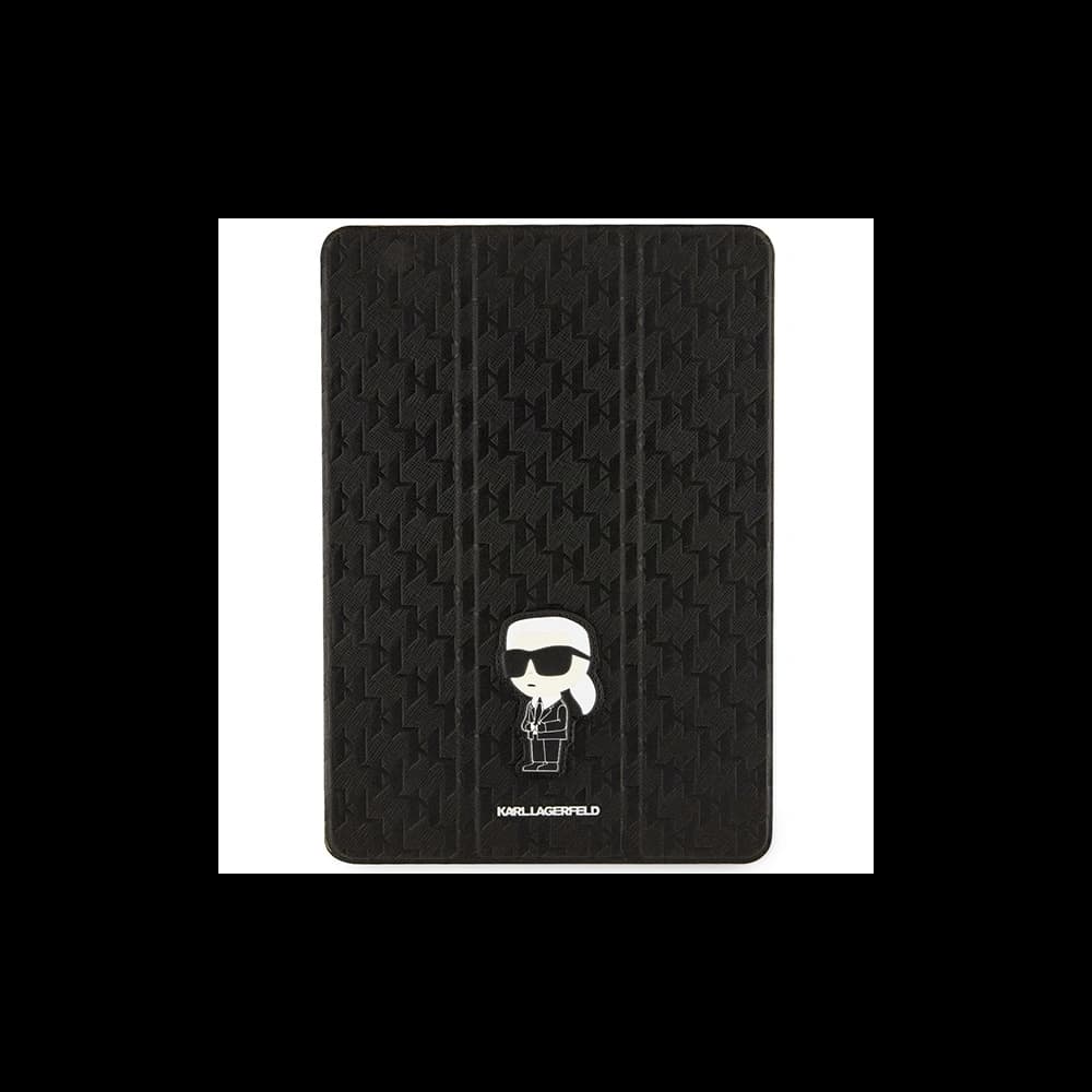 Karl Lagerfeld KLFC10SAKHPKK Apple iPad 10.2 2019/2020/2021 (7, 8, 9 gen) black Saffiano Monogram Ikonik Magnet Allover - 1