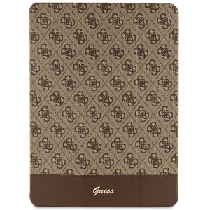 Etui Guess GUFCP12PS4SGW Apple iPad Pro 12.9 2020/2021/2022 (4., 5. i 6. generacji) brązowy/brown 4G Stripe Allover