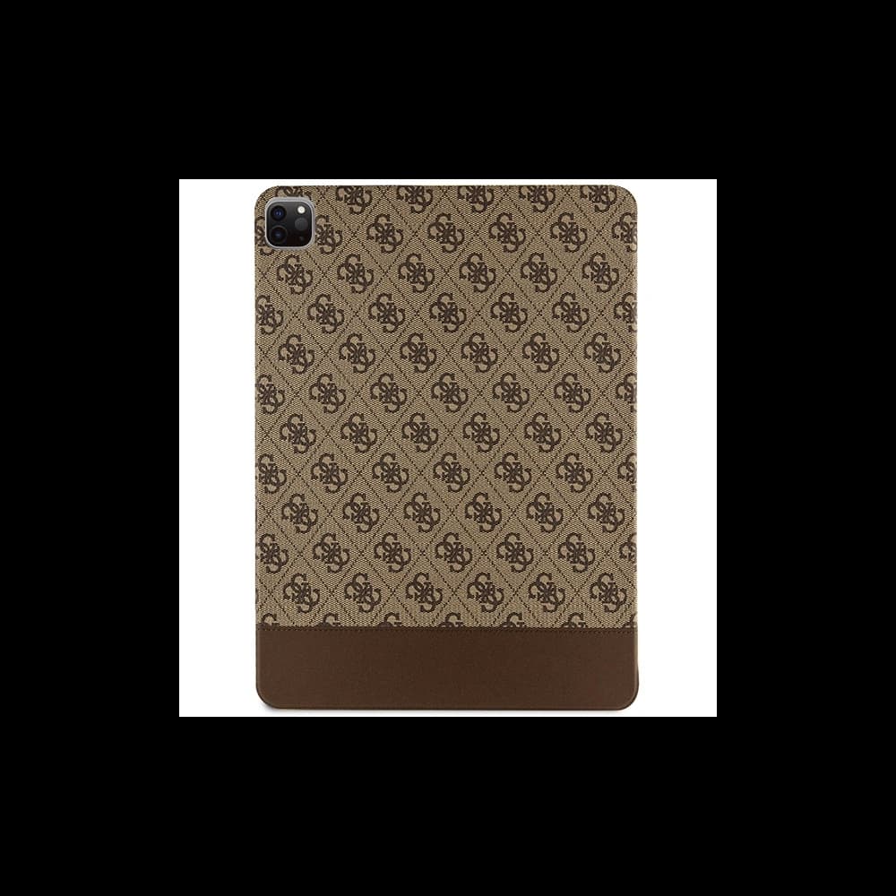 Guess Apple Tasche GUFCP12PS4SGW iPad Pro 12.9 2020/2021/2022 (4., 5. und 6. Generation) braun/braun 4G Stripe Allover - 2