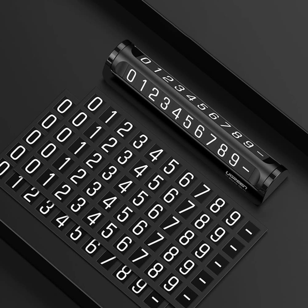 UGREEN LP178 car telephone number plate Black - 10