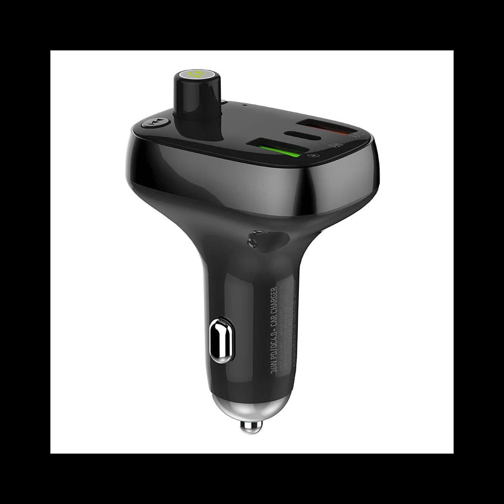 LDNIO C704Q Transmitter FM Bluetooth 2xUSB-A, USB-C + USB-C cable - 5