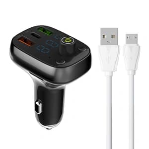 Transmiter FM LDNIO C704Q Bluetooth 2xUSB-A, USB-C + kabel microUSB