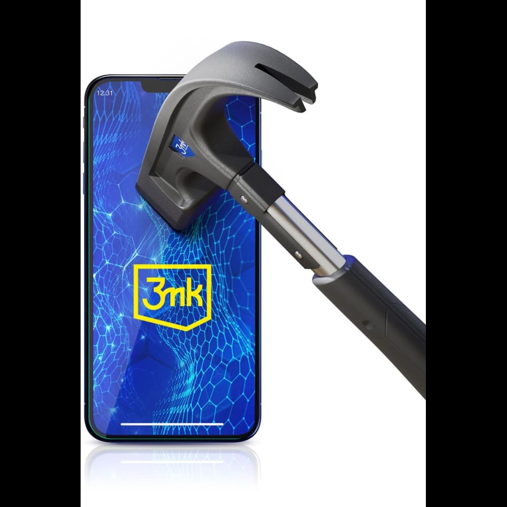 3MK Gehärtetes Glas HardGlass Max Lite Oppo A16s schwarz - 3