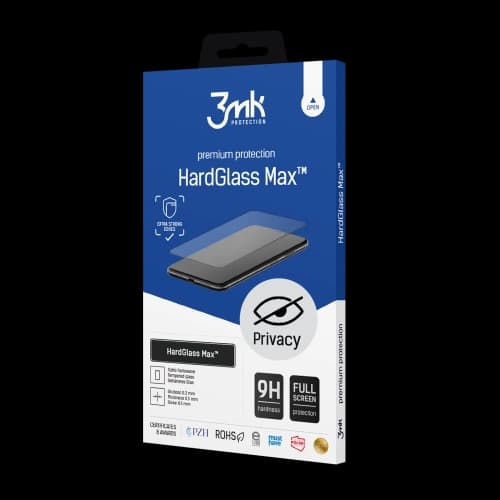 3MK Apple Gehärtetes Glas HardGlass Max Datenschutz iPhone 7/8 schwarz