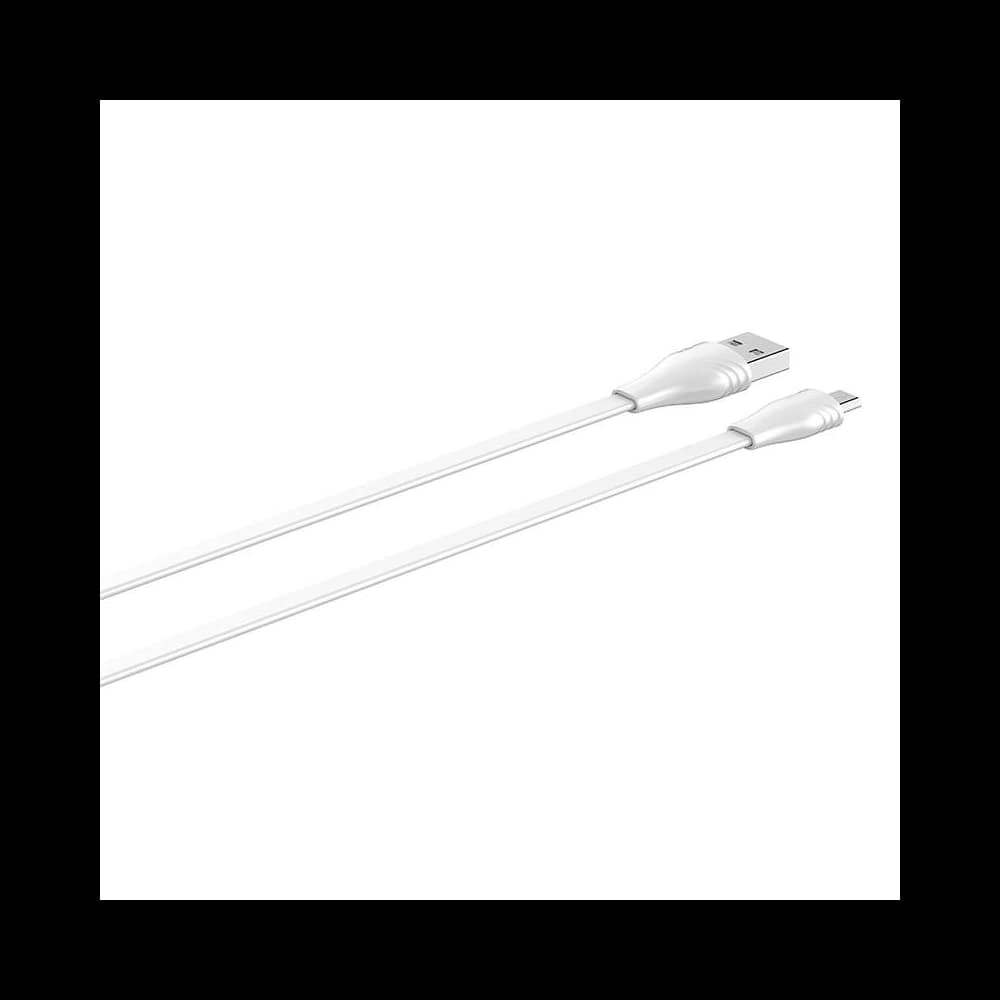LDNIO LS550 USB-A/microUSB cable 2.4A, 0.2m (white) - 1