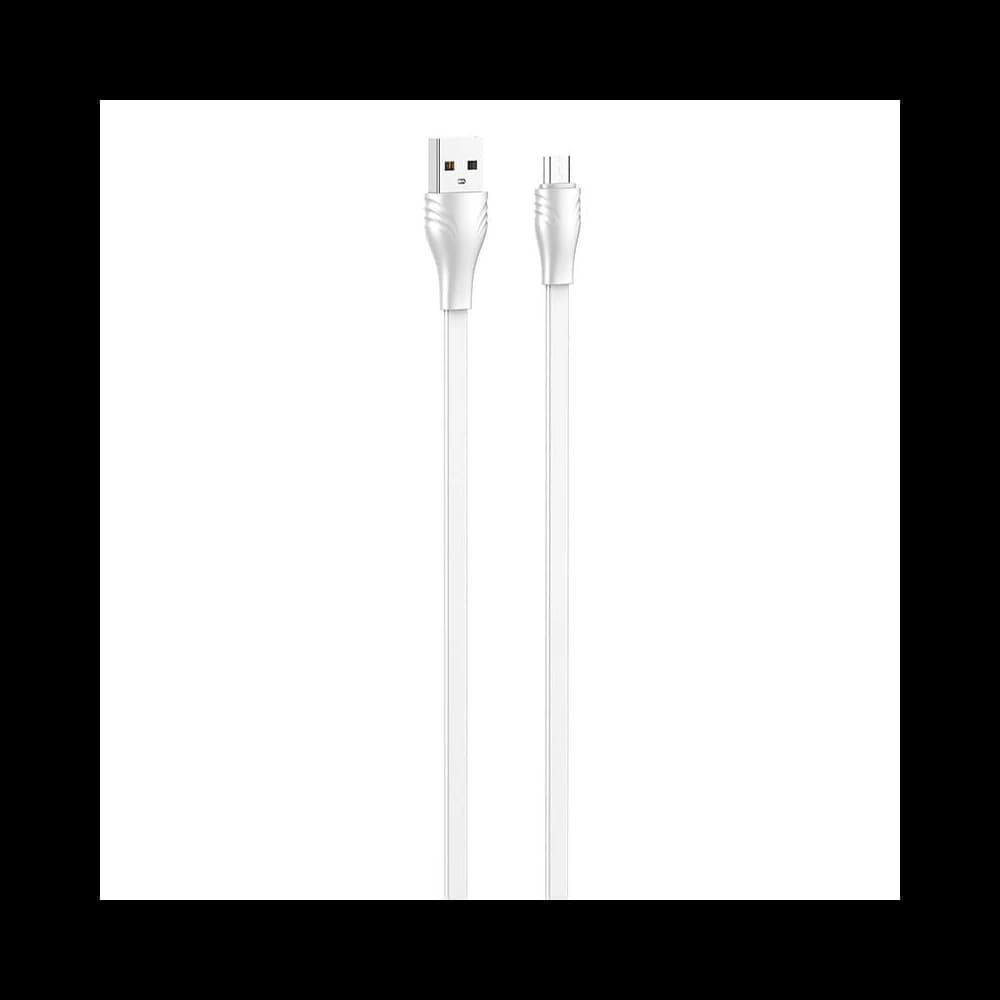 LDNIO LS550 USB-A/microUSB cable 2.4A, 0.2m (white) - 2