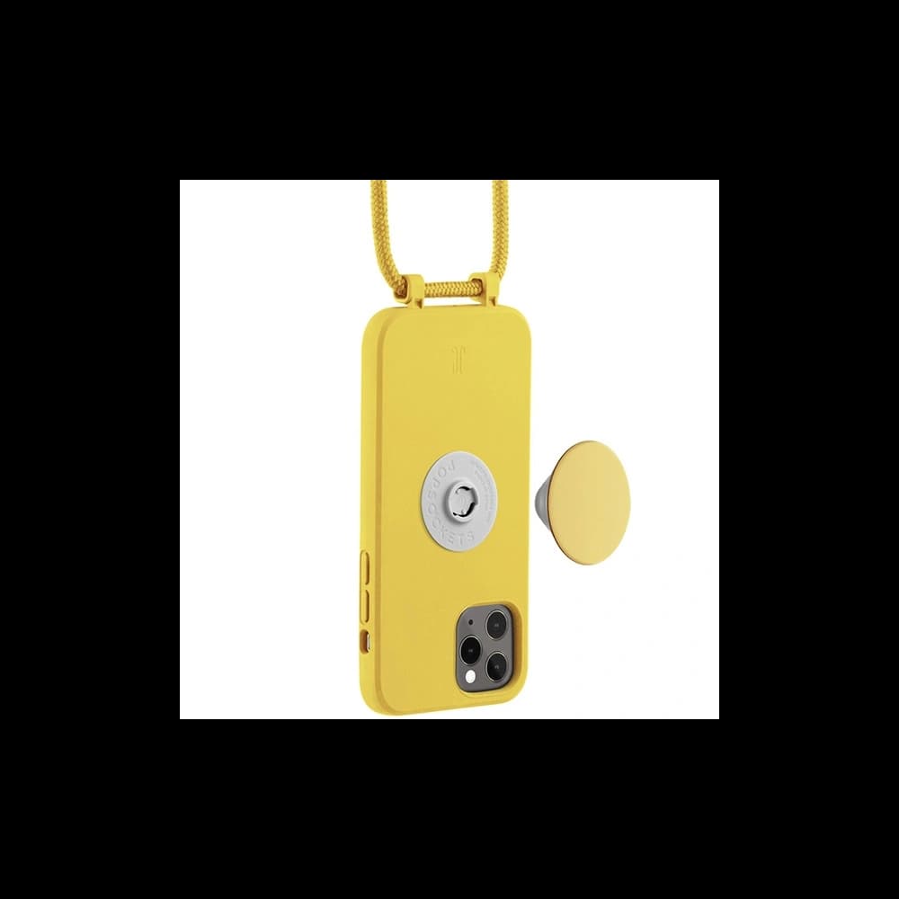 Just Elegance Apple Tasche PopGrip iPhone 11 Pro gelb/Hasenpfau 30052 - 3