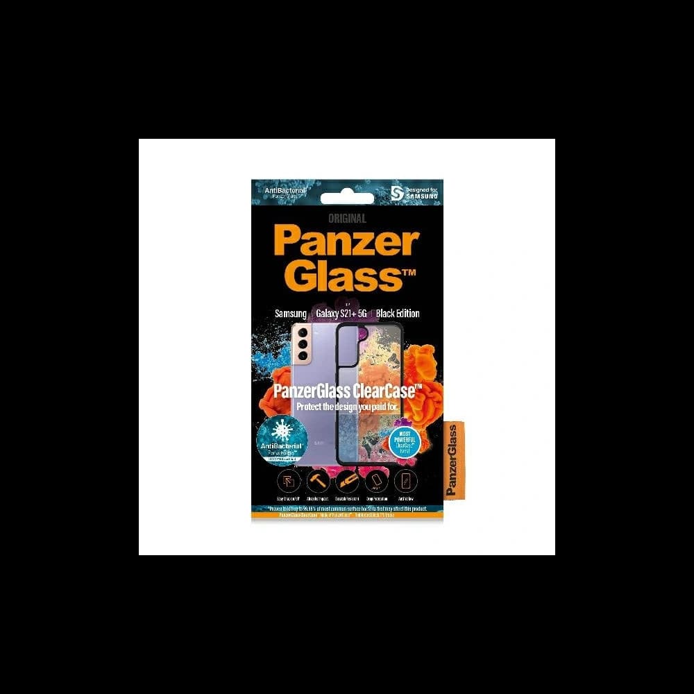 PanzerGlass Samsung Tasche ClearCase Galaxy S21+ Plus schwarz/schwarz - 2