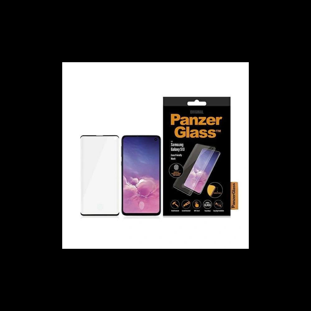 PanzerGlass Curved Super+ Samsung Galaxy S10 Case Friendly Finger Print black - 1