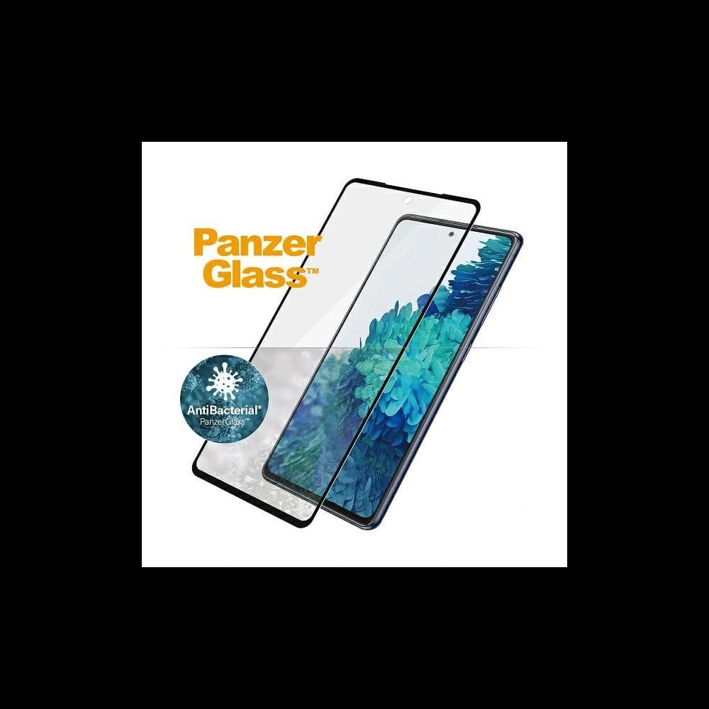 PanzerGlass Samsung Gehärtetes Glas E2E Microfracture Galaxy S20 FE Case Friendly Finger Print AntiBacterial schwarz/schwarz - 2