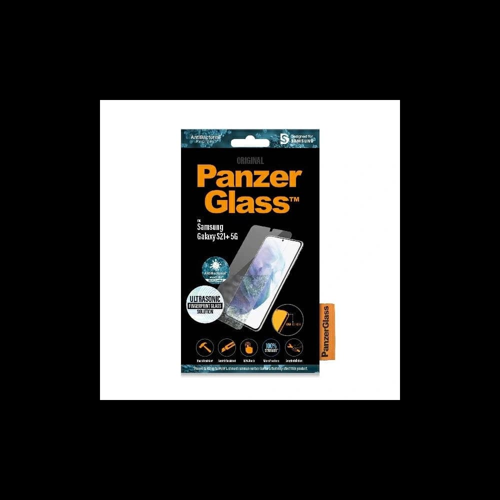 PanzerGlass E2E Microfracture Samsung Galaxy S21+ Plus Case Friendly Finger Print AntiBacterial black - 4