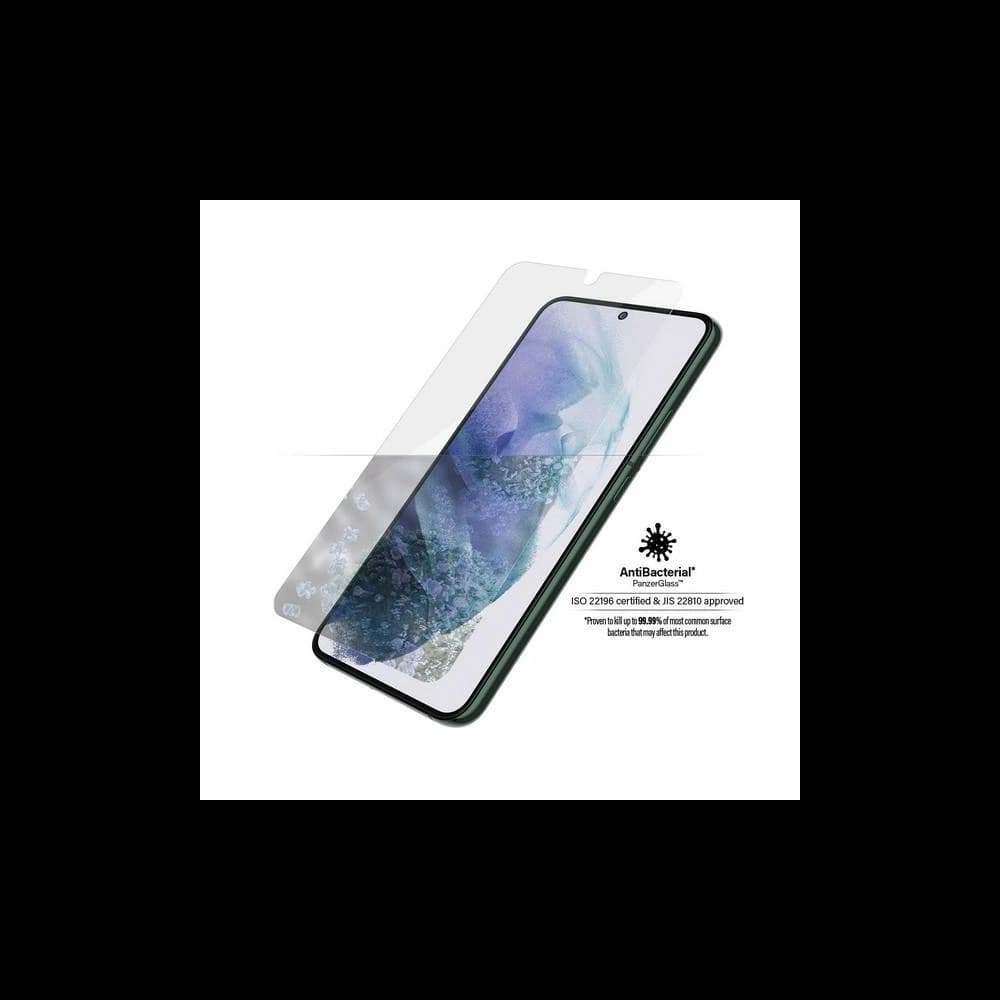 PanzerGlass Samsung Gehärtetes Glas E2E Microfracture Galaxy S22+ Plus Case Friendly AntiBacterial schwarz/schwarz 7294 - 3