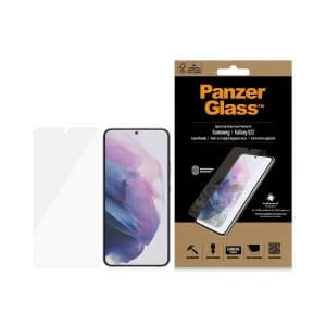 PanzerGlass Samsung Gehärtetes Glas E2E Microfracture Galaxy S22 Case Friendly AntiBacterial schwarz/schwarz 7293