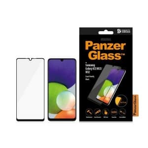 PanzerGlass Samsung Gehärtetes Glas E2E Regular Galaxy A22 4G/M22/M32 Case Friendly schwarz/schwarz 7278