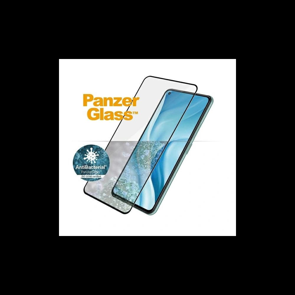 PanzerGlass Xiaomi Gehärtetes Glas E2E Regular Mi 11 Lite 5G Case Friendly Antibakteriell schwarz/schwarz - 2