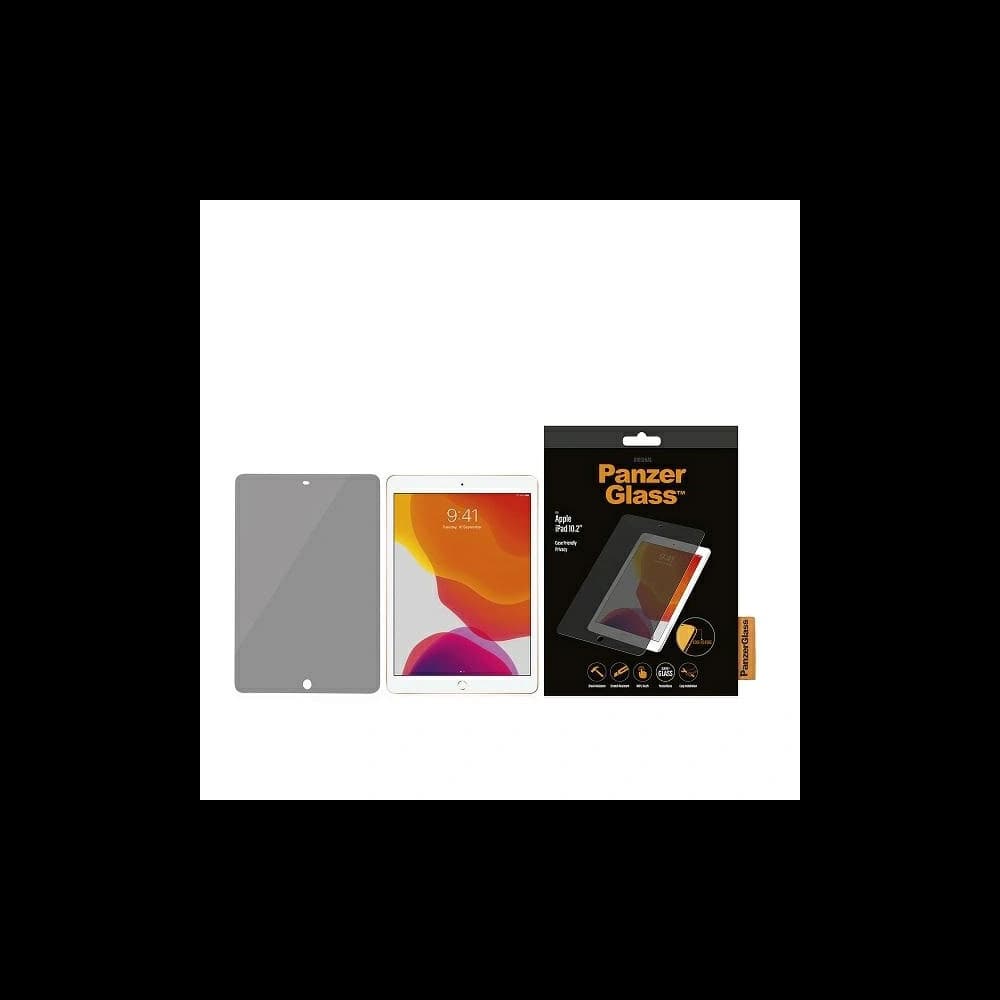 PanzerGlass Apple Gehärtetes Glas E2E Super+ iPad 10.2 2019/2020/2021 (7., 8. und 9. Generation) Case Friendly Privacy - 1