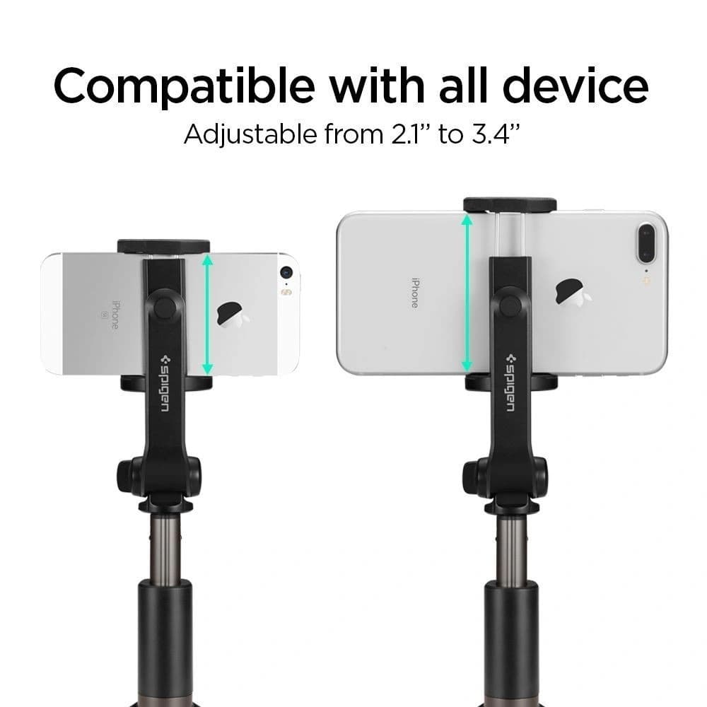 Spigen S540w Wireless Selfie Stick Tripod Black - 21