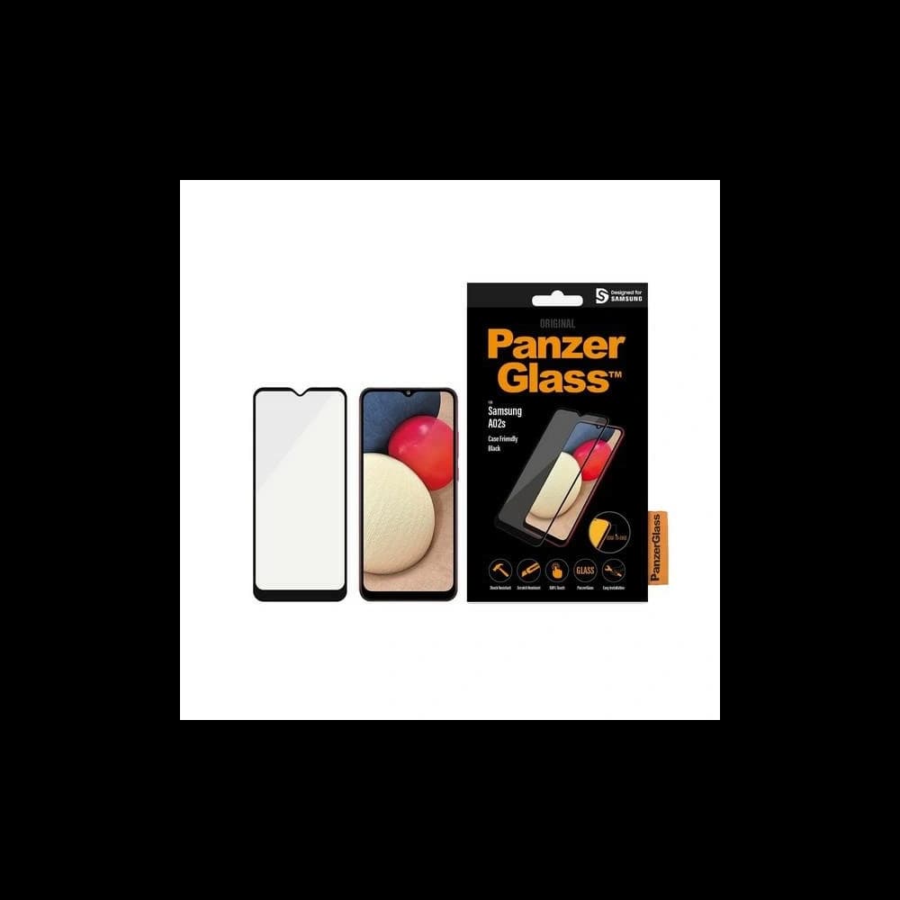 PanzerGlass E2E Super+ Samsung Galaxy A02s Case Friendly AntiBacterial black - 1