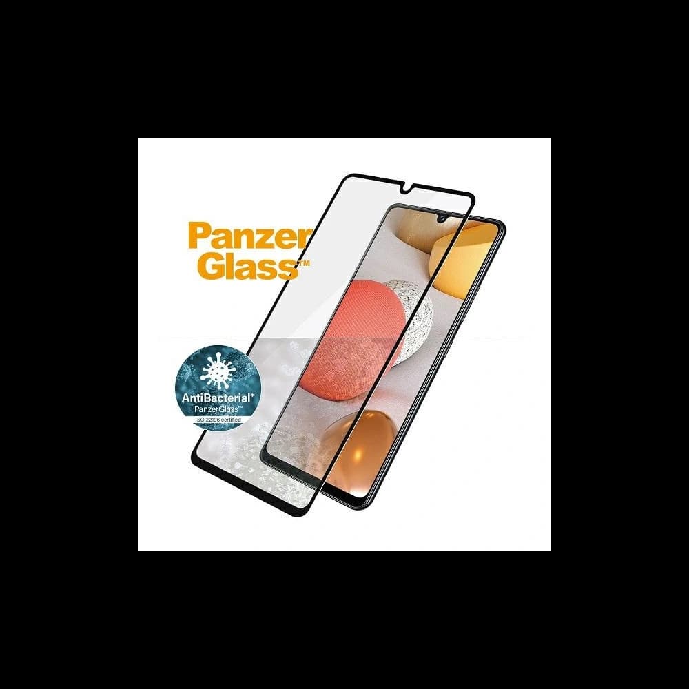 PanzerGlass Samsung Gehärtetes Glas E2E Super+ Galaxy A42 5G Case Friendly AntiBacterial schwarz/schwarz - 2