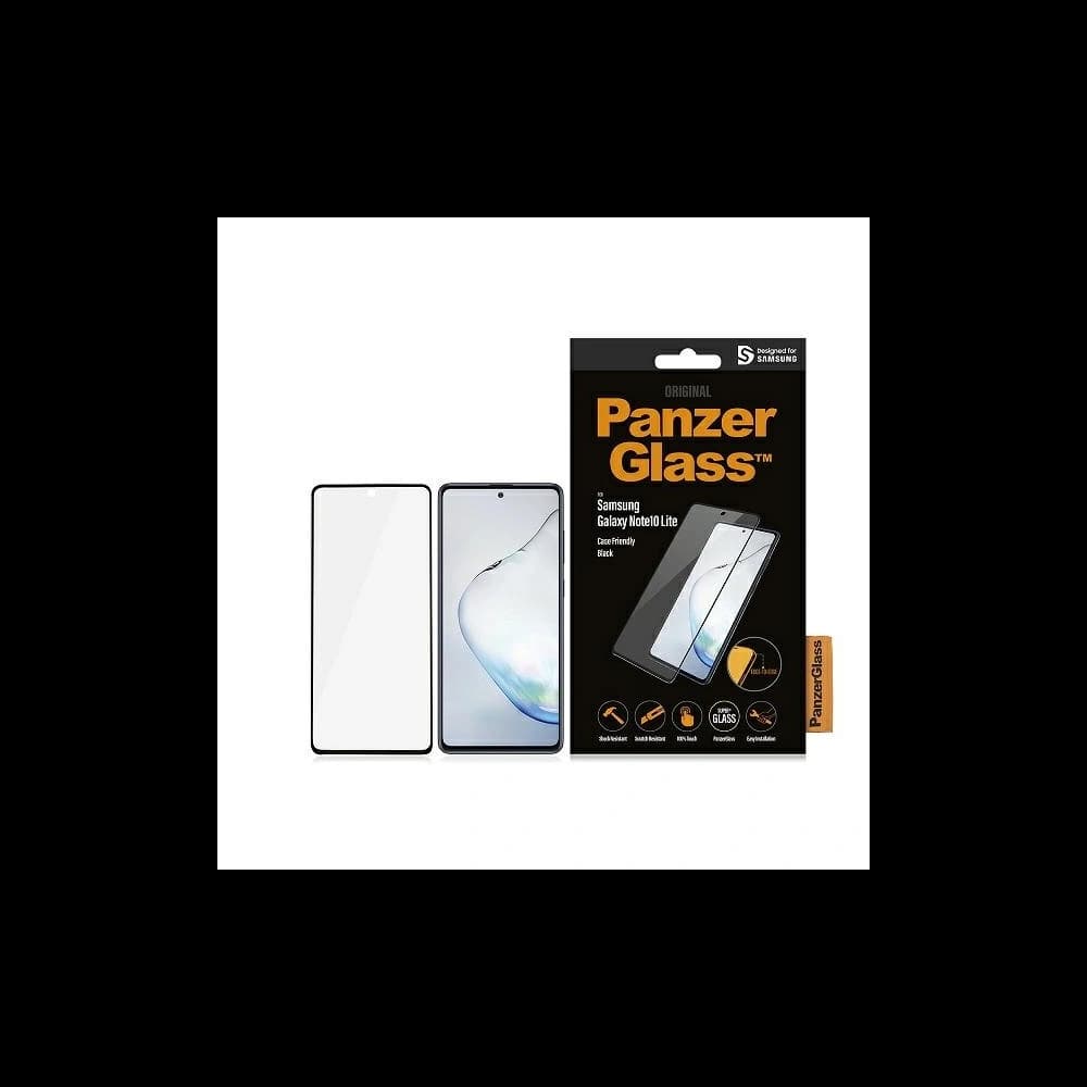 PanzerGlass Samsung Gehärtetes Glas E2E Super+ Galaxy Note 10 Lite Case Friendly schwarz/schwarz - 1