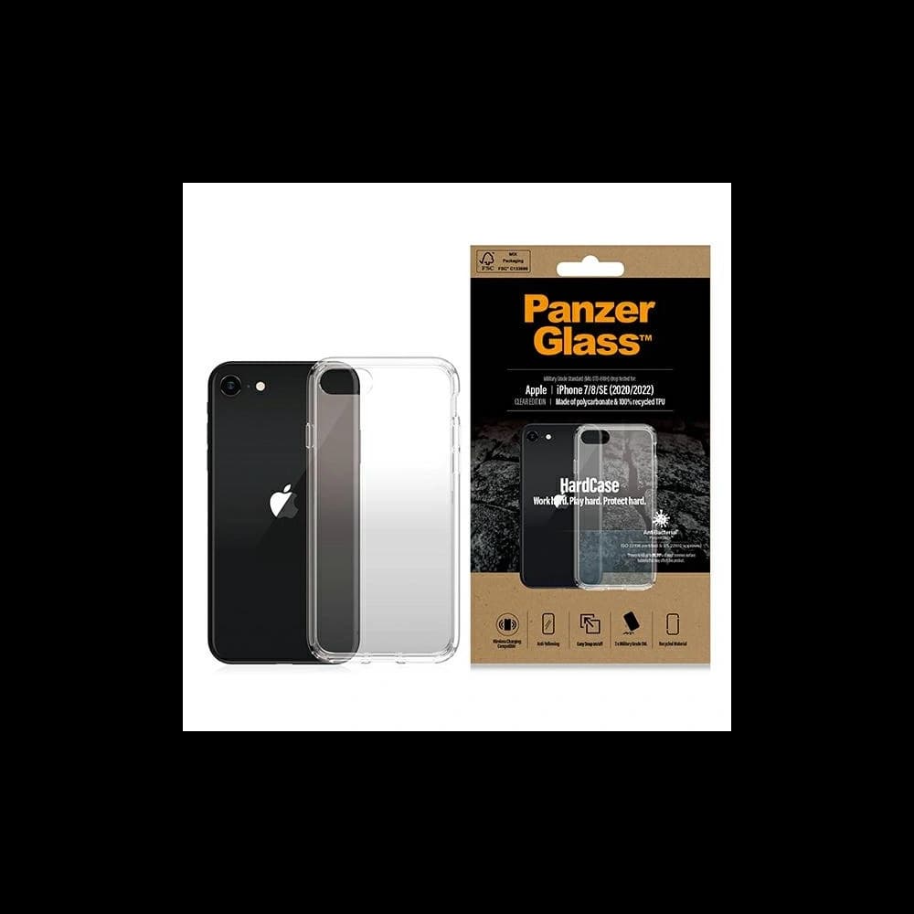 PanzerGlass HardCase Apple iPhone SE 2022/SE 2020/8/7 Antibacterial Military grade Tangerine transparent 0377 - 1