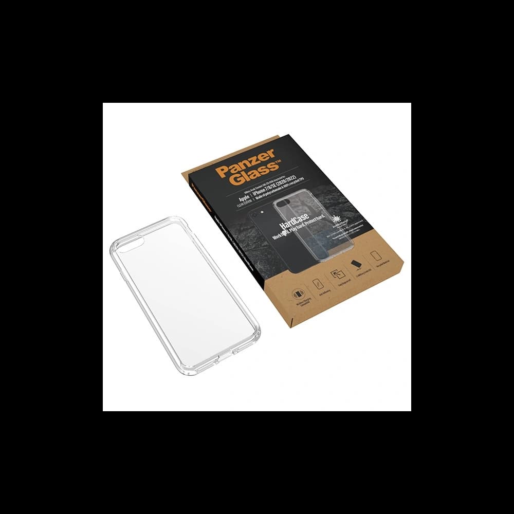 PanzerGlass HardCase Apple iPhone SE 2022/SE 2020/8/7 Antibacterial Military grade Tangerine transparent 0377 - 5