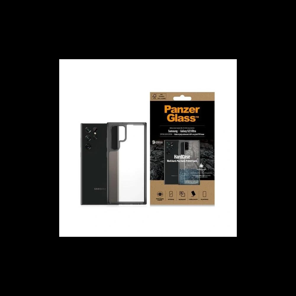 PanzerGlass HardCase Samsung Galaxy S22 Ultra G908 Antibacterial Military grade clear - 1