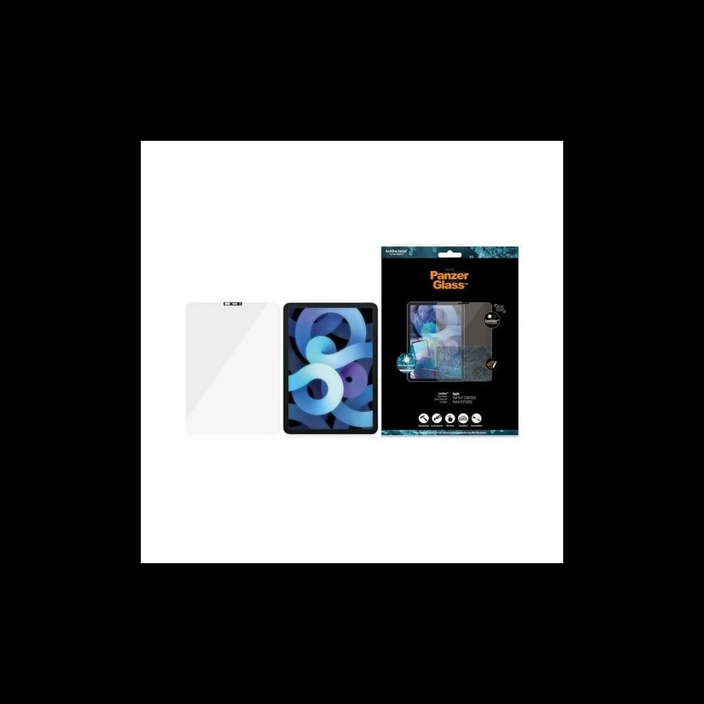 PanzerGlass Super+ Apple iPad Air 10.9 2020 (4 gen)/iPad Pro 11 2018/2020/2021 (1, 2, 3 gen) CamSlider, Case Friendly, Antibacterial, 2702 - 1