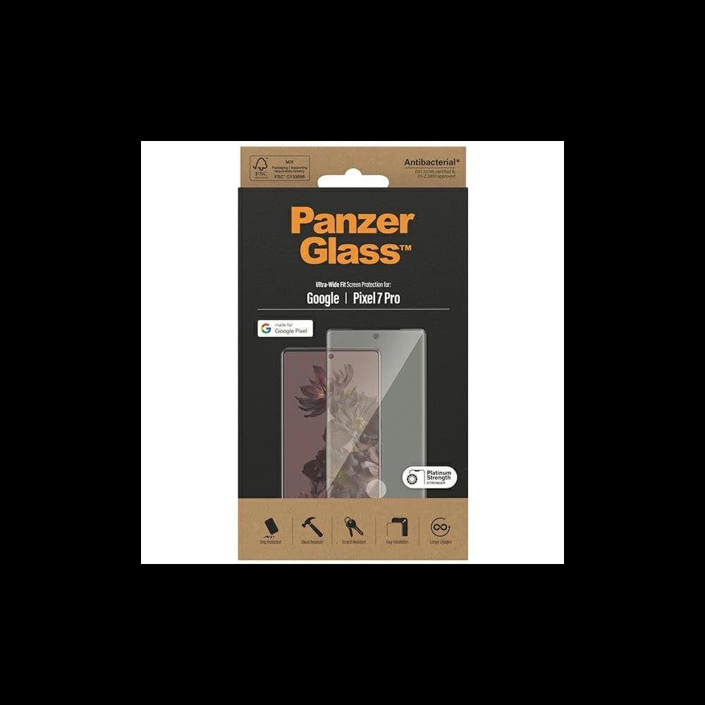 PanzerGlass Ultra-Wide Fit Google Pixel 7 Pro Screen Protection Antibacterial black 4773 - 3