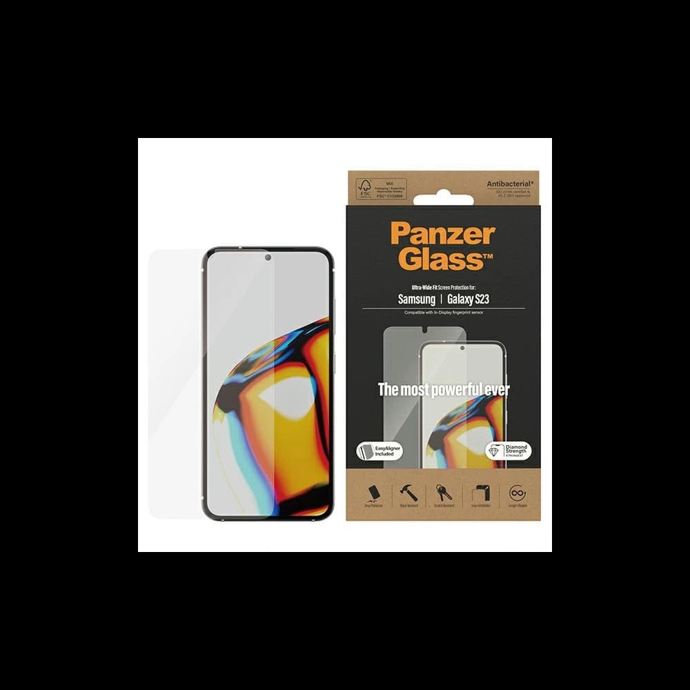 PanzerGlass Ultra-Wide Fit Samsung Galaxy S23 Screen Protection 7315 EasyAligner - 1
